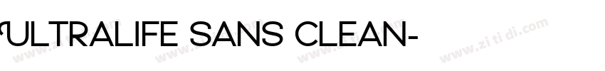 Ultralife Sans Clean字体转换